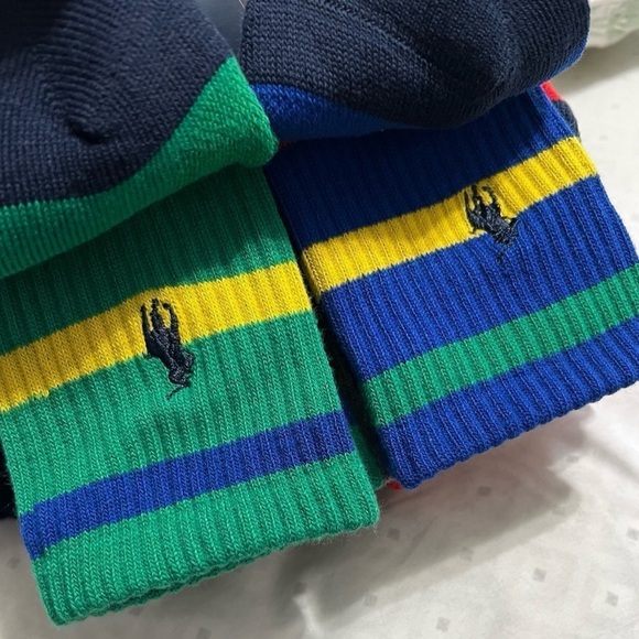 NEW POLO RALPH LAUREN MENS 6 PAIRS x 2 PERFORMANCE CREW SOCKS MULTICOLOR - Picture 9 of 9